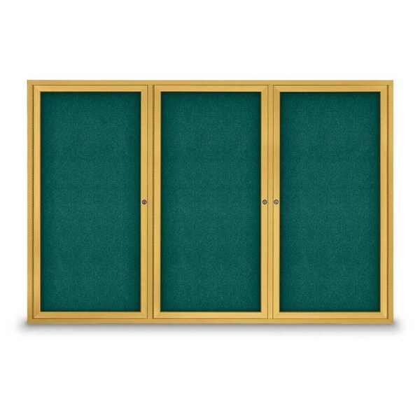 Sliding Door Indoor Enclosed Corkboard, 9